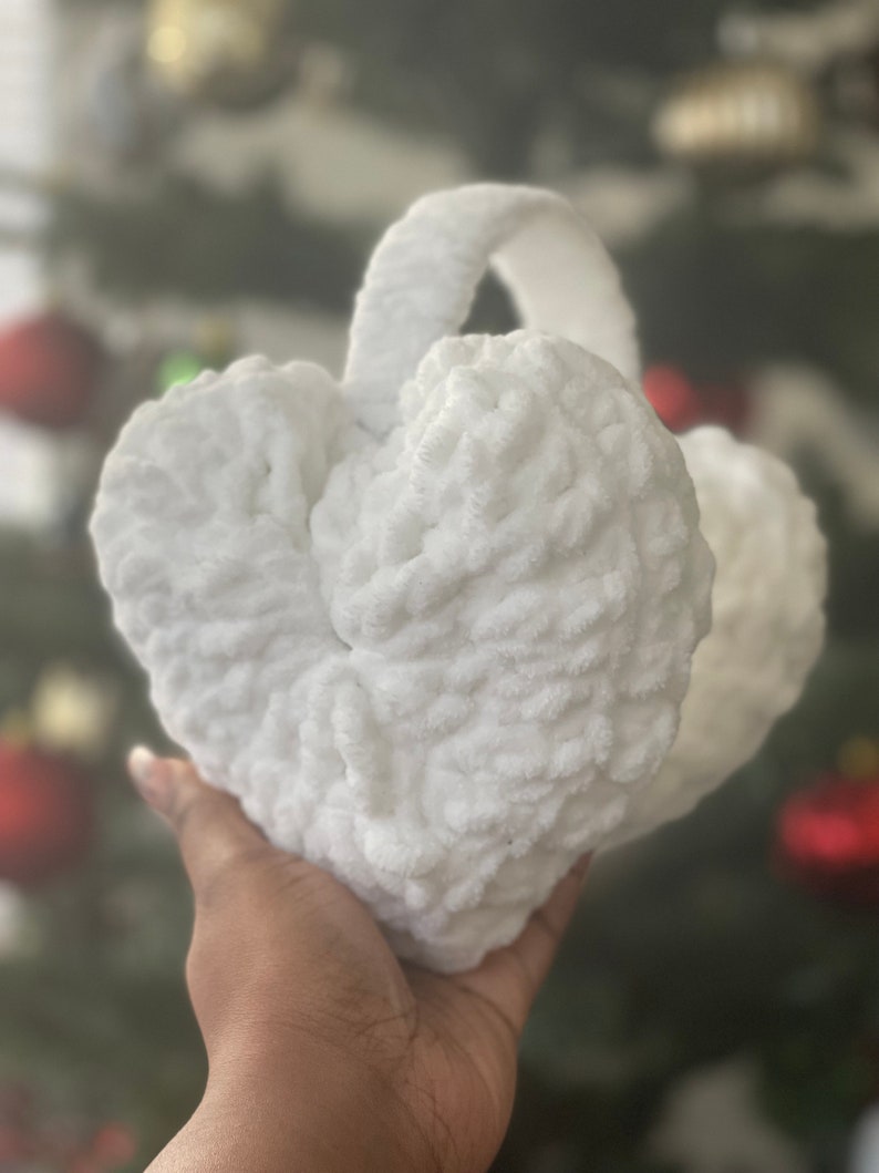 Crochet Heart Earmuffs Pattern Etsy