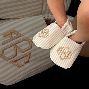 Monogram Slipper Booties Etsy