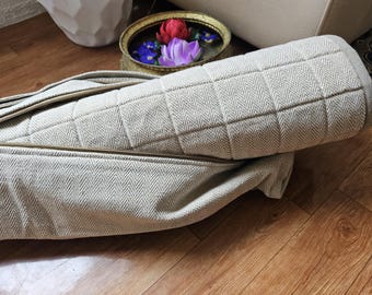 オーガニックコットンヨガマット＆バッグセット、パッド入り、ネパール