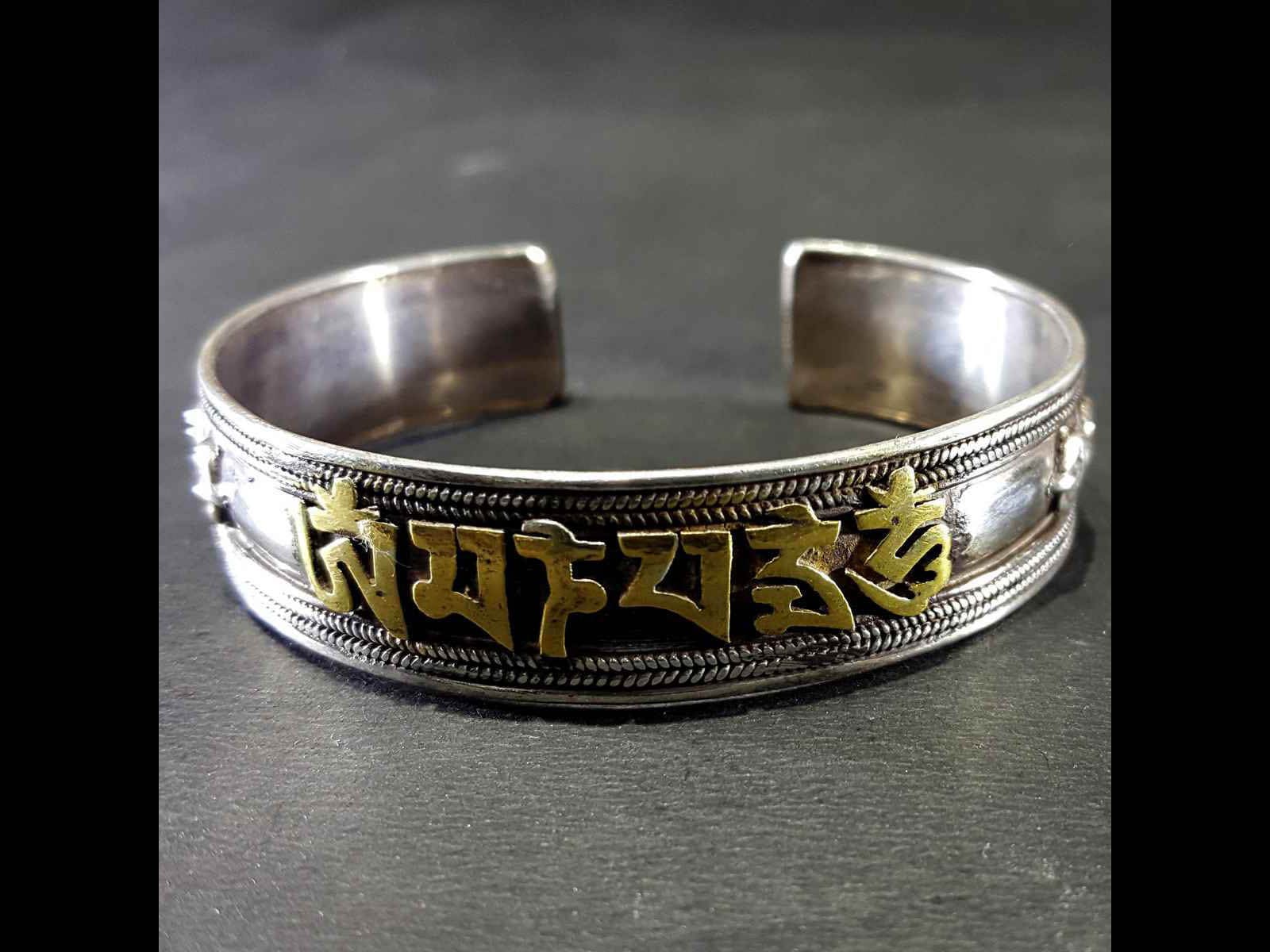 Handmade Old Pure Silver Tibetan Dragon Bracelet Antique Silver Bangle