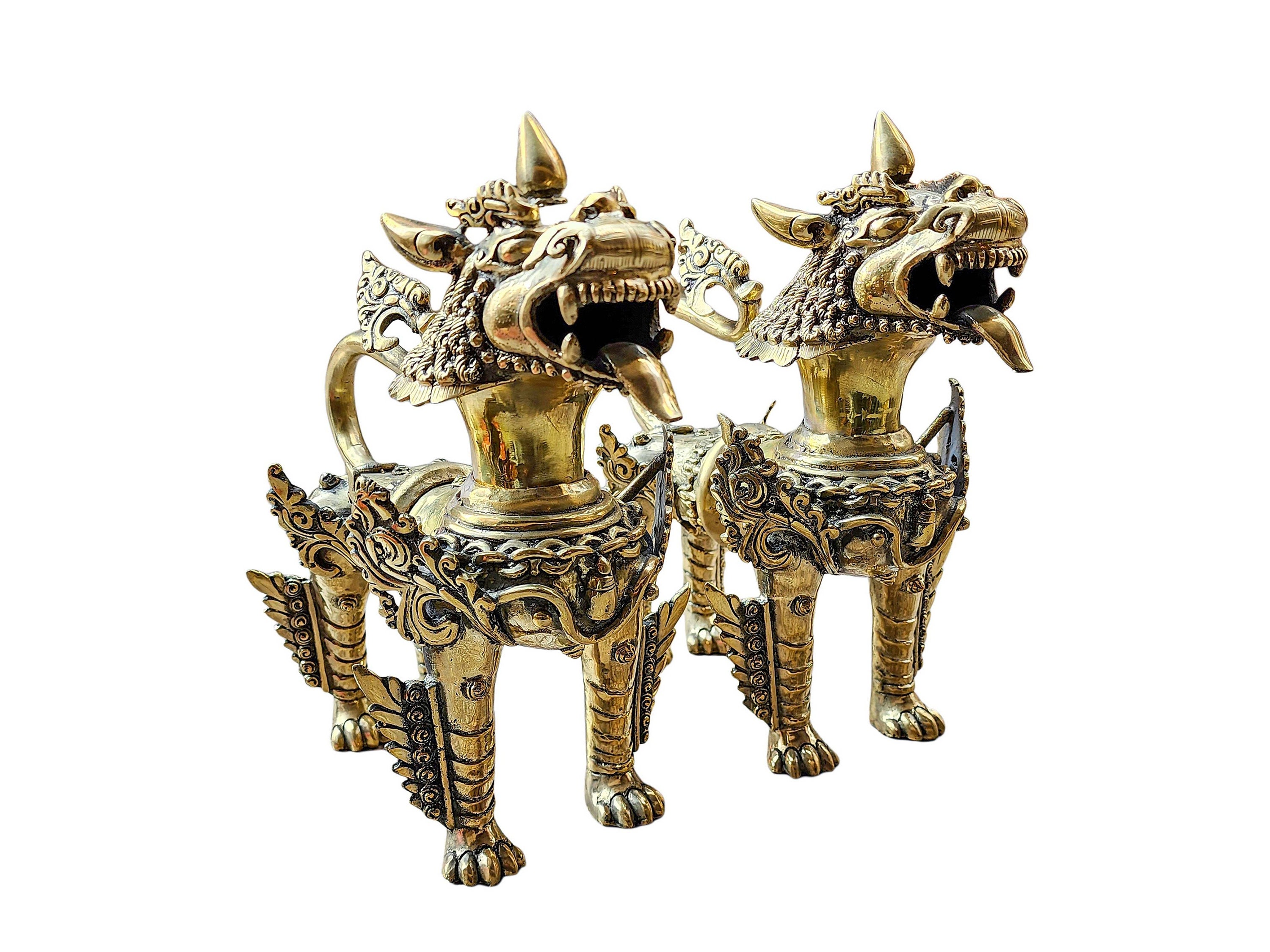 チベットのお守り　トクチャ　スノーライオン　雪獅子　送料込み Tibetan snow lion - Etsy 日本
