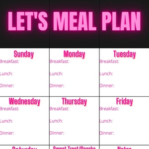 Weekly Meal Planner!