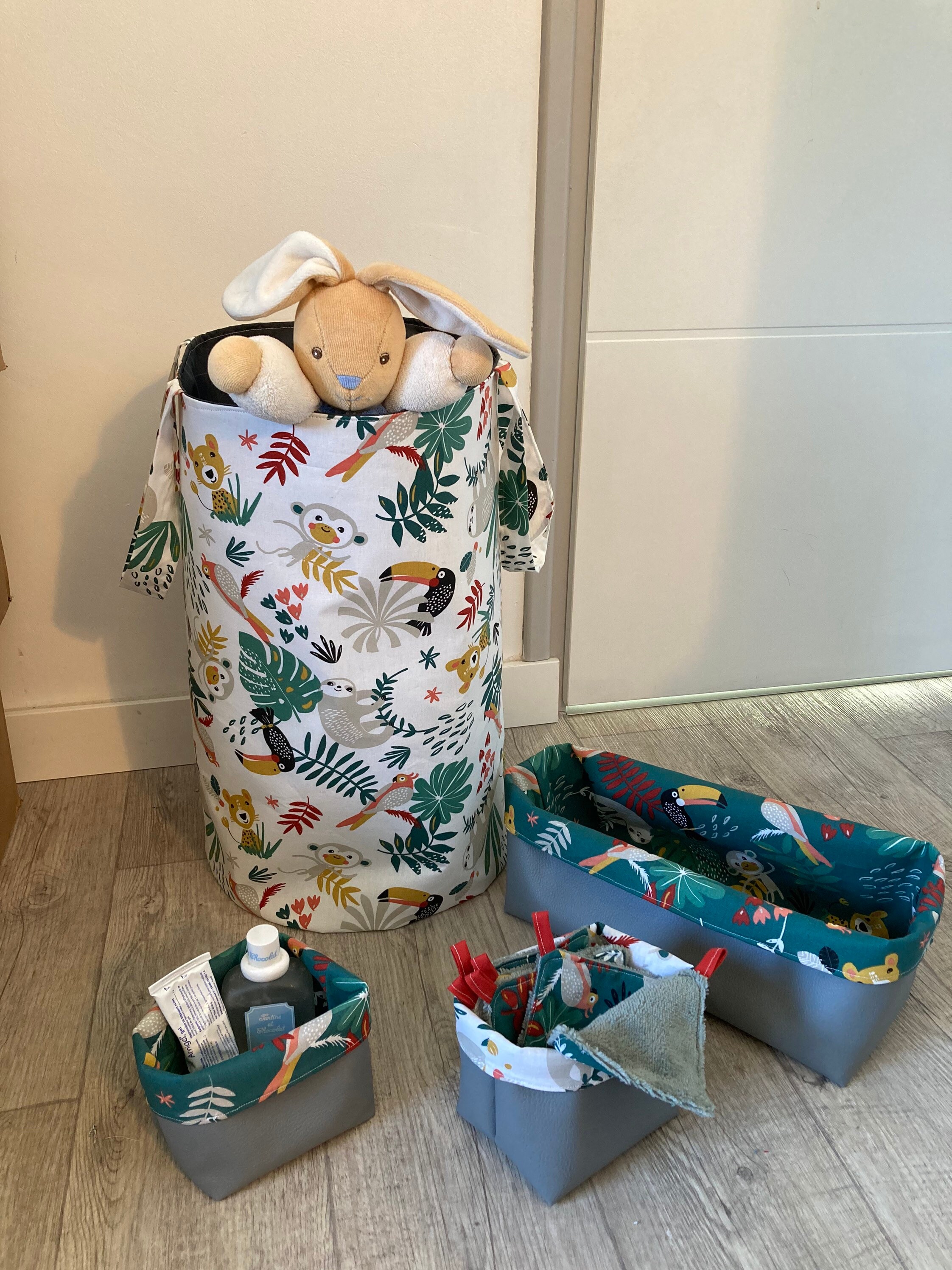 Lot Paniers Accessoires Chambre Bébé/ Enfant