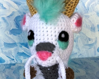 Crochet Haku Inspired Amigurumi, Stuffed Spirited Away Inspired Plush Toy, Handmade Dragon Plushie Gift