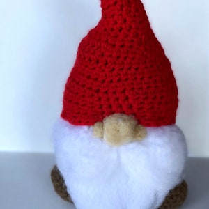 Crochet Gnome Amigurumi, Stuffed Gnome Plush Toy, Handmade Fae Plushie Gift