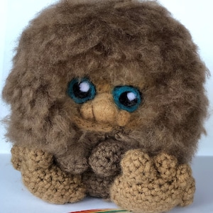 Crochet Bigfoot Amigurumi, Stuffed Bigfoot Plush Toy, Handmade Cryptid Plushie Gift