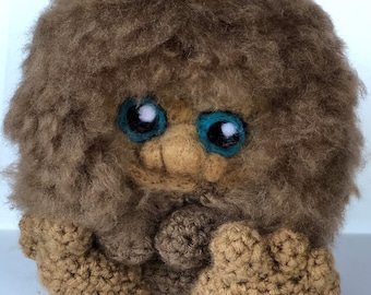 Crochet Bigfoot Amigurumi, Stuffed Bigfoot Plush Toy, Handmade Cryptid Plushie Gift