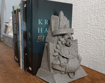 Aztec Maize God Sculpture Bookend, Unique Mexican Art Decoration set of two