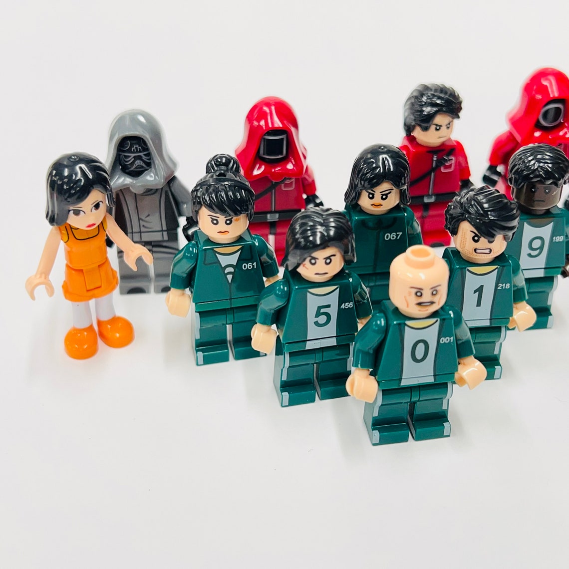 The Squid Games Custom Minifigure Set of 12 Figures Perfect | Etsy