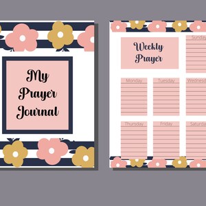 Prayer Journal Printable - PDF Instant Download - Standard Size Paper ...