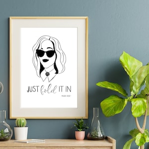 Schitt&#39;s Creek / Moira Rose / Digital Print / Hand Lettered Art / Schitts Creek Art / Moira Rose Quote / Wall Art Printable Digital Download