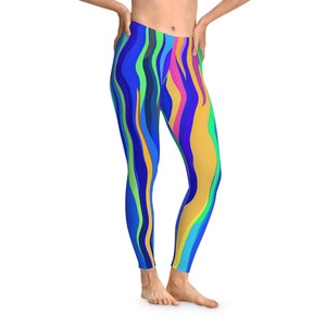Women&#39;s Serene waves Stretchy Leggings (Pair them with our matching Top)