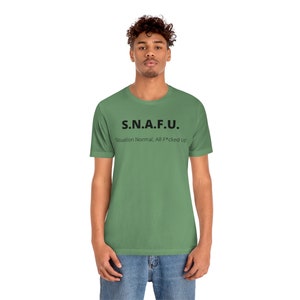 S.N.A.F.U. (Nero) T-shirt manica corta