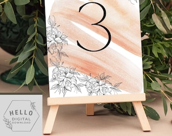 Numeri tabella decorazioni evento 1 - 10 [DOWNLOAD DIGITALE]