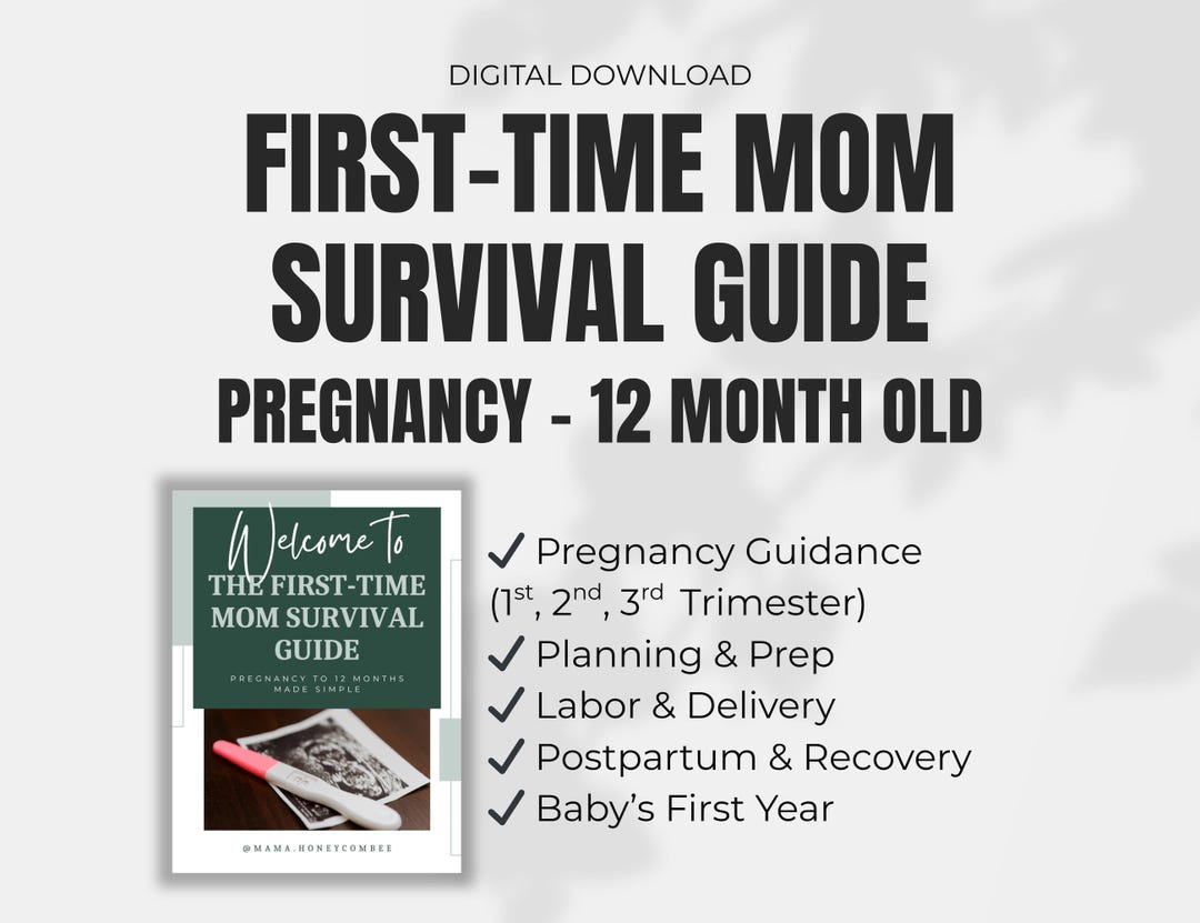 First-time Mom Survival Guide | Pregnancy to Baby's First Year (digital ...