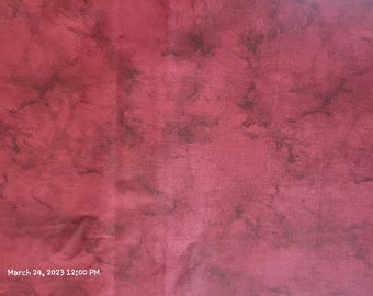 Dark Red Marble Quilting Fabric