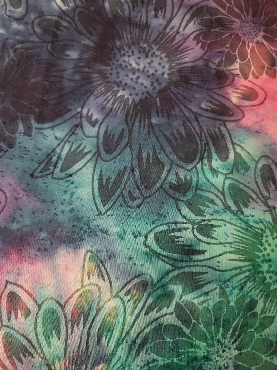 Marshalls Dry Goodsmulti Color Flower Batik Etsy