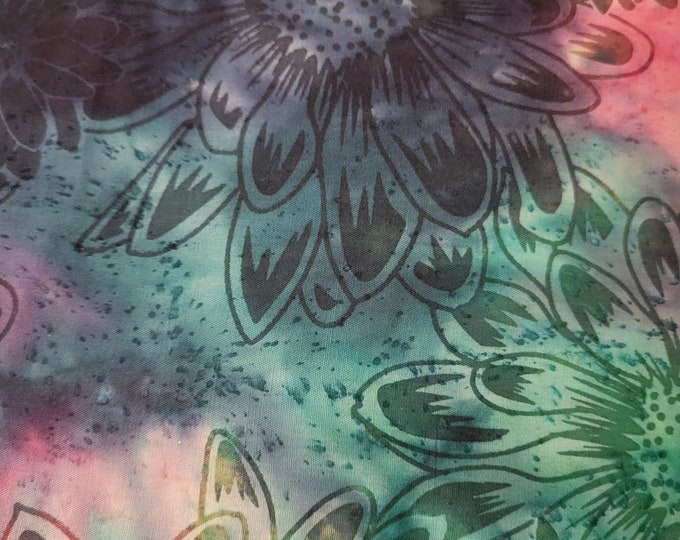 Marshalls Dry Goodsmulti Color Flower Batik Etsy