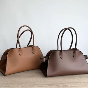 Handgefertigte Ledertasche Große Henkeltasche Crossbody-tasche Reisetasche Hobo-Ledertasche