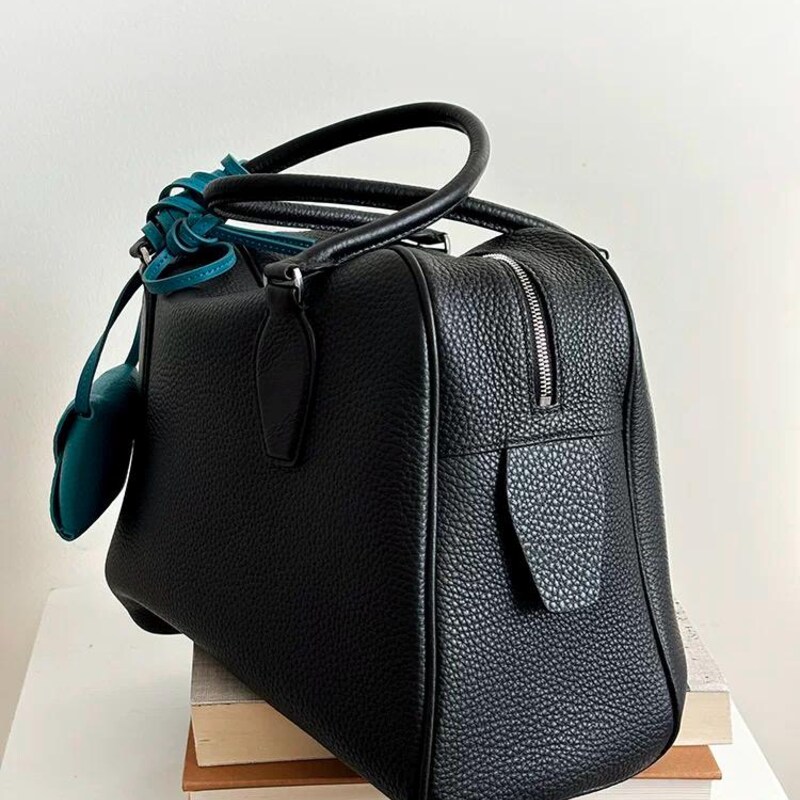 Pattern Print Bowling Leather Tote Bag main image 1