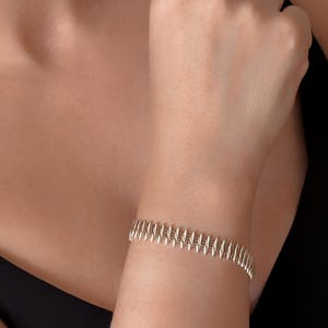 14k Unique Sliced Chain Bracelet,14k Solid Gold Bracelet, Bold Bracelet, Heavy Solid Gold Bracelet, Real Gold Oval Chain, Christmas Gift