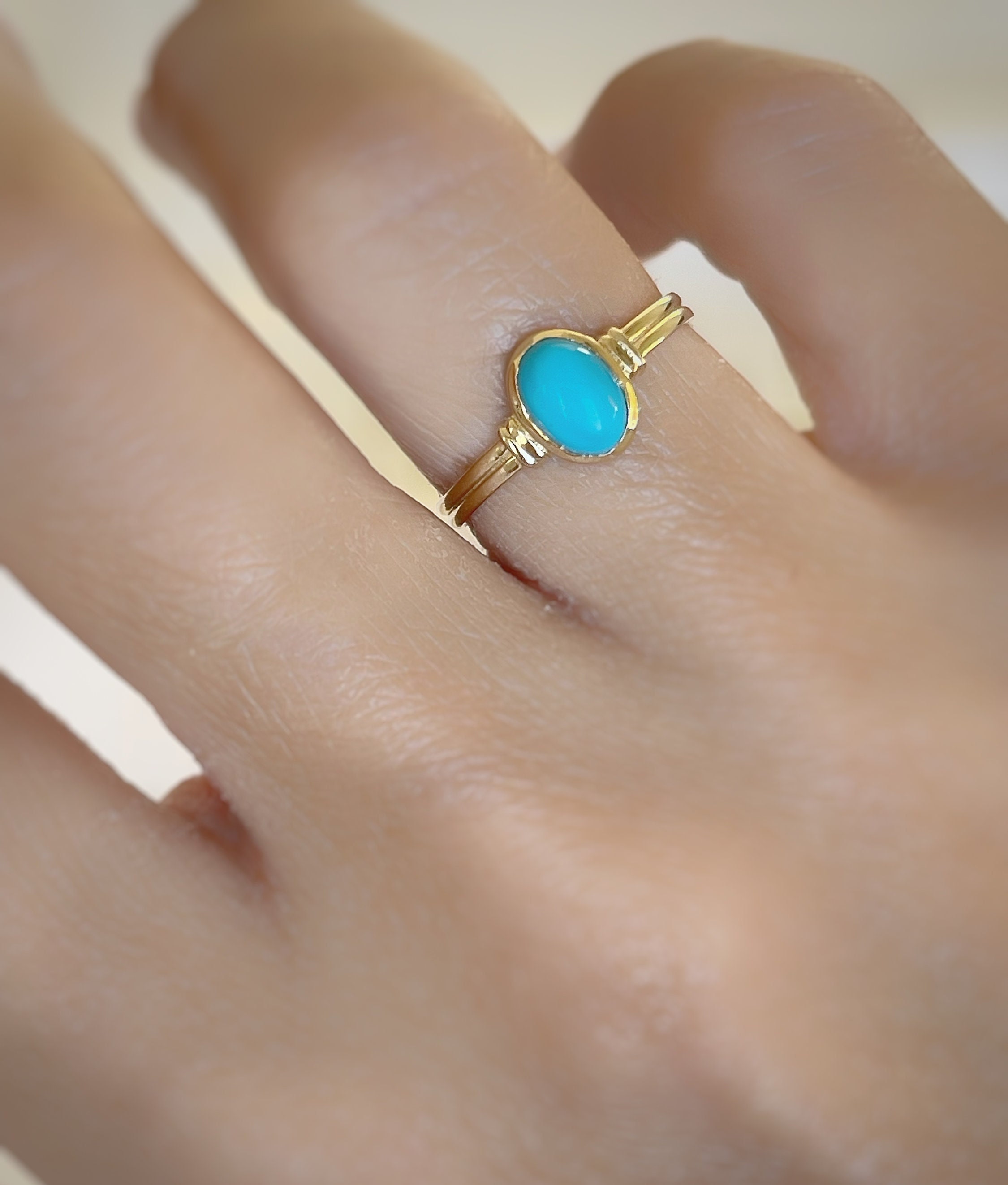 14 carat turquoise stone gold ring 14 carat gold turquoise Jewelry 14 carat solid handmade ring marquise turquoise ring New Year s gift
