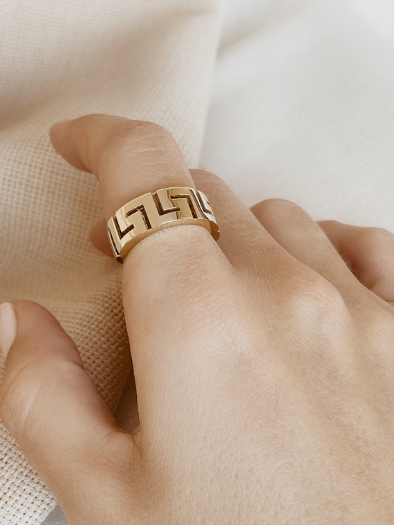 TEMPLE OF THESUN★Meander Ring Gold リング ギリシャキー指輪 TEMPLE OF THESUN☆Meander Ring Gold リング ギリシャキー指輪