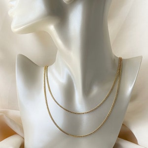 14K Solid Gold Square Wheat Chain Men Women Diamond Cut Necklace  16&quot;-26&quot; 14K Genuine Yellow Gold, Rose Gold,White Gold,christmas gift,gift