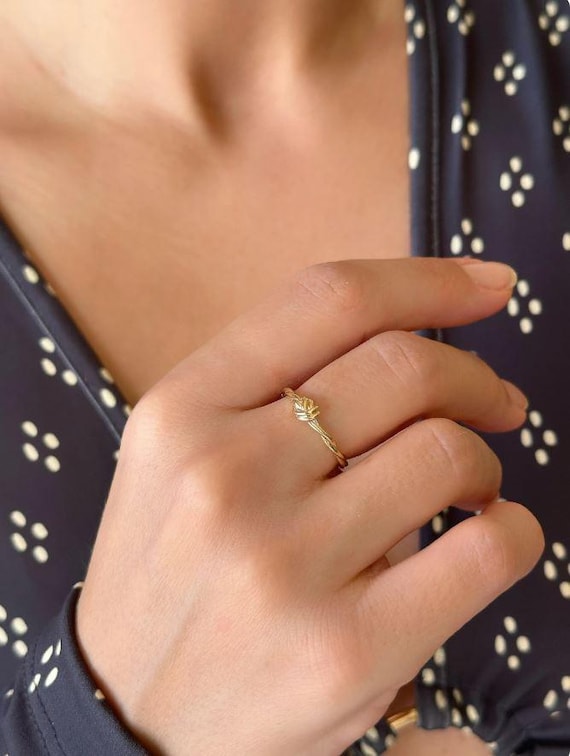 Knot Ring, 14k Solid Gold Infinity Love Knot Promise Ring, Cute Friendship Ring Women, Ladies Gold Ring, Gold Love Knot Promise Ring