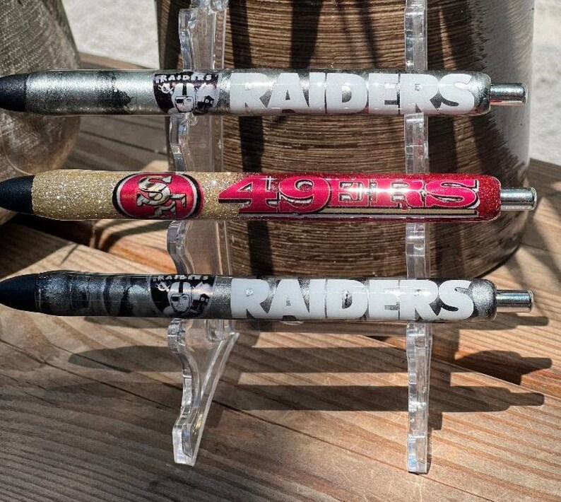 Sports Team Custom Refillable Pens, Resin Glitter, Resin Alcohol Ink Etsy