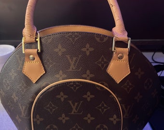 Louis Vuitton Ellipse Mm Monogram Leather Tote Preowned