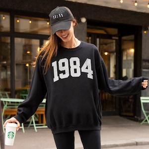 1979 Sweatshirt, Vintage Style Varsity Birthday Sweatshirt