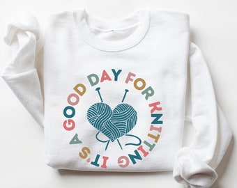 Sudadera de punto, regalo para tejedores, camiseta de punto, camiseta para amantes del punto, regalo para la abuela