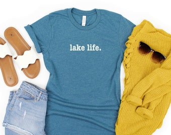 Lake Life Shirt, Lake Giftful, Lake Person Gift, Summer Lake Tee-Shirt, Lake Weekend TShirt, Lake Lover Gifted, Lake Vibes Shirt