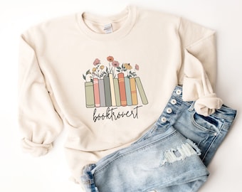 Book Lover Sweatshirt, Booktrovert Sweatshirt, Bookish Sweatshirt, Book Shirt, Gift For Book Lover, Bookworm Shirt, Librarian Gift, Mom Gift