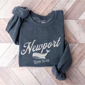 Newport Sweatshirt, Rhode Island Sweatshirt, Newport Whale Crewneck, Rhode Island Gift, Travel Sweatshirt, Gift for Traveler