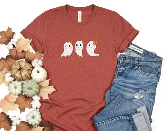 Cute Ghost T-Shirt, Cute Halloween Shirt, Not So Spooky Halloween Shirt, Halloween Shirts for Women, Funny Halloween Tee, Halloween Tee