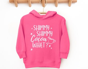 Toddler Hot Cocoa Sweatshirt, Pullover Fleece Christmas Hoodie For Toddlers, Hot Cocoa Hoodie, Cute Holiday Xmas Hoodie
