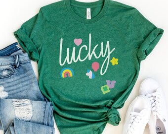 St. Patrick's Day Lucky T-Shirt, Irish Lucky Charms Tee, Festive St. Patty's Day Gift, Women's Shamrock Shirt, Cute St. Patrick's Day Shirt