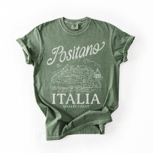 Positano Italia Amalfi Coast T-Shirt | Comfort Colors Italy Shirt | Italy Souvenir Tee | Retro Travel Lover Tee-Shirt image 11