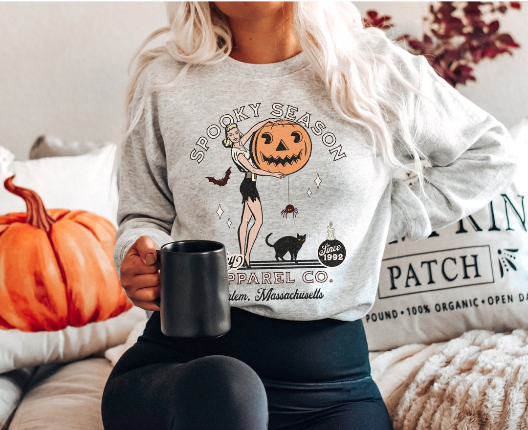 Spooky Season Sweatshirt, Retro Halloween Sweatshirt, Vintage