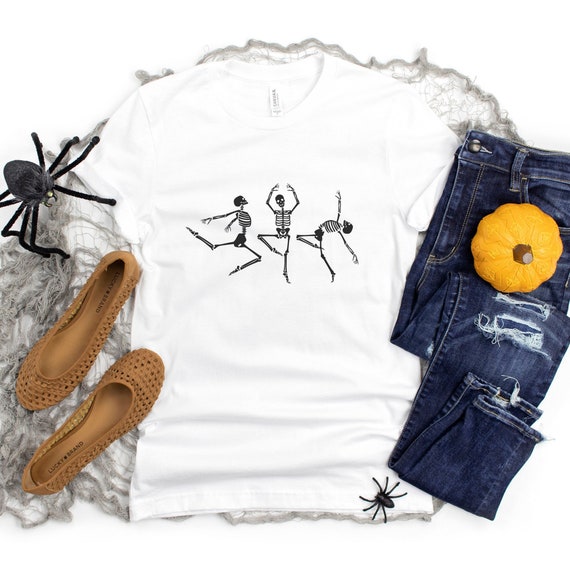 Dancing Skeletons T-Shirt - Funny Halloween T-Shirt - Cute Halloween T-Shirt - Spooky Tees - Trending Halloween Shirts