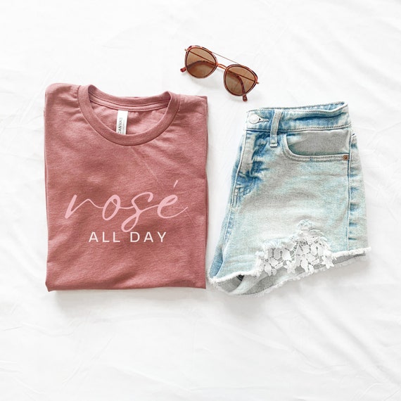 Rosè All Day Shirt, Wine Lover Shirt, Rosè Shirt, Wine Tasting T-Shirt, Gift for Wine Lover, Sommelier Shirt, Gift for Sommelier, Wine Tee