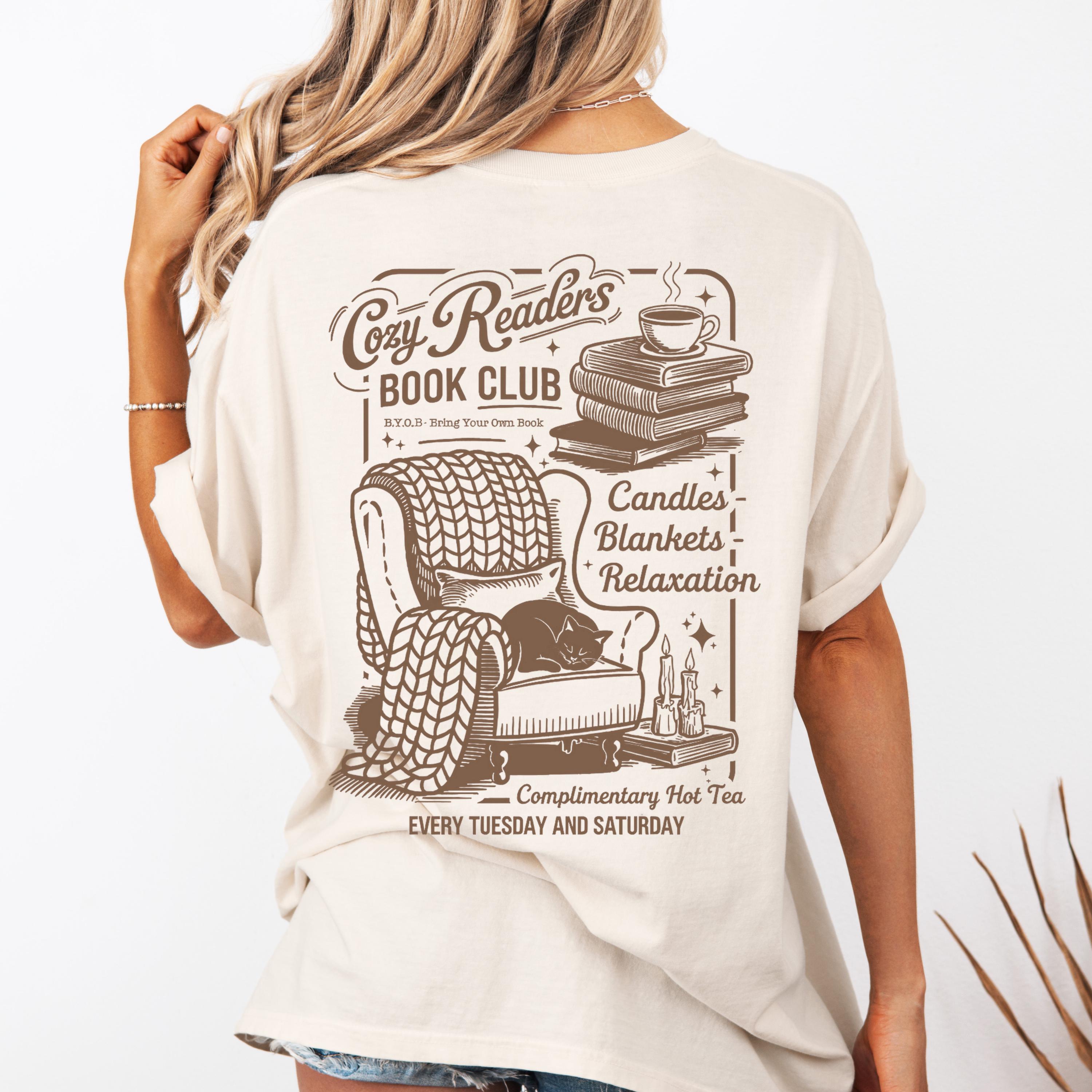 Comfort Colors Cozy Readers Book Club T-shirt, Book Lover Gift