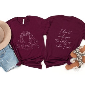Scarlet Witch Tee, Hand Drawn Wanda T-Shirt, I Don&#39;t Need You To Tell Me Who I Am, Fandom Shirt