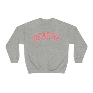 Beachy Sweatshirt, Summer Sweatshirt, Beach Sweatshirt, Beach Pullover, Gift for Her, Beach Lover Gift, Women's Beach Crewneck, Trendy Shirt image 10