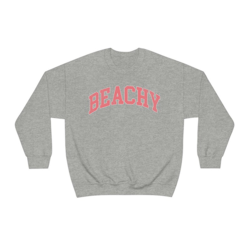 Beachy Sweatshirt, Summer Sweatshirt, Beach Sweatshirt, Beach Pullover, Gift for Her, Beach Lover Gift, Women's Beach Crewneck, Trendy Shirt image 10