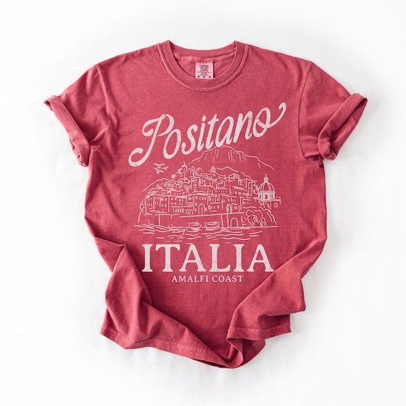 Positano Italia Amalfi Coast T-Shirt | Comfort Colors Italy Shirt | Italy Souvenir Tee | Retro Travel Lover Tee-Shirt