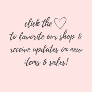 May include: Click the heart to favorite our shop and receive updates on new items and sales!