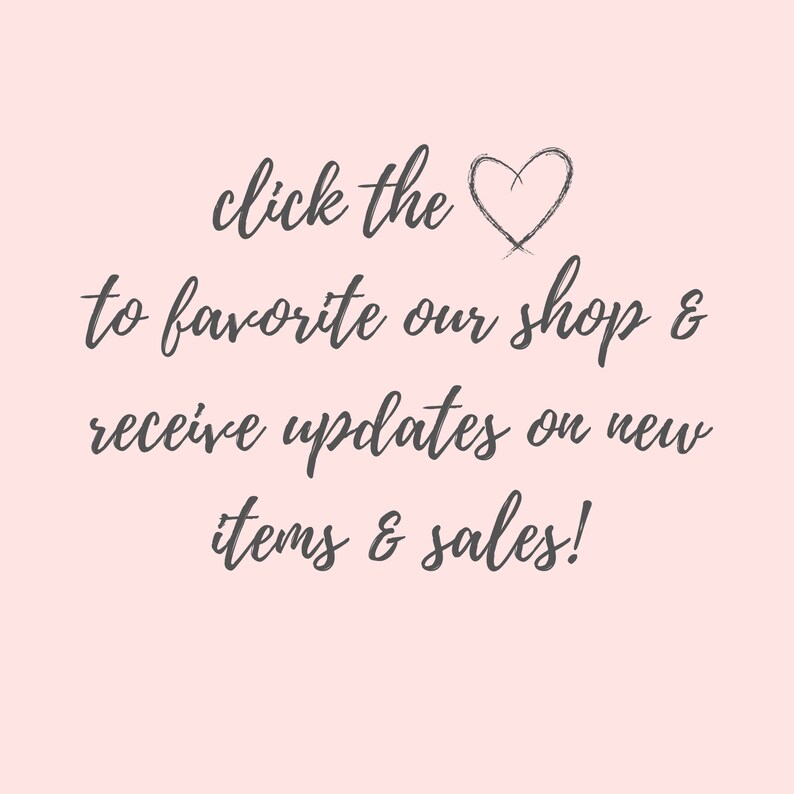 May include: Click the heart to favorite our shop and receive updates on new items and sales!